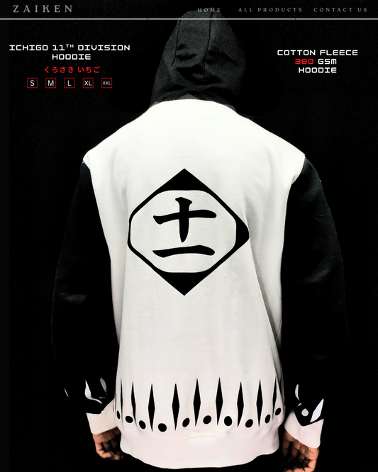 Ichigo 11th Division Hoodie