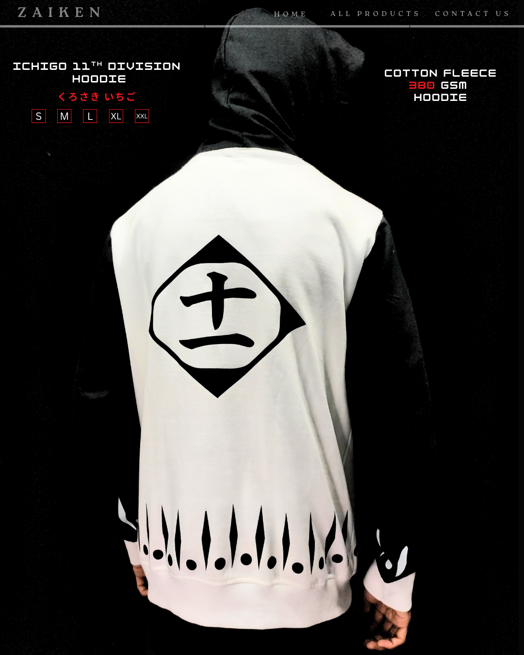 Ichigo 11th Division Hoodie