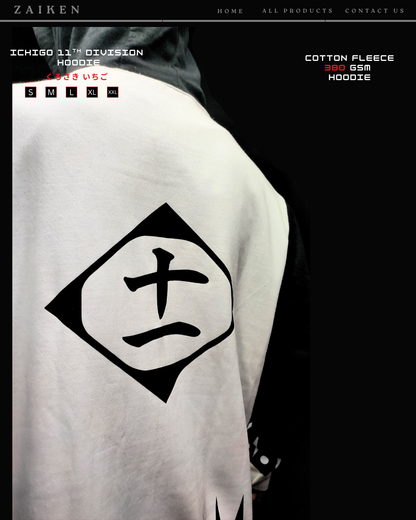 Ichigo 11th Division Hoodie